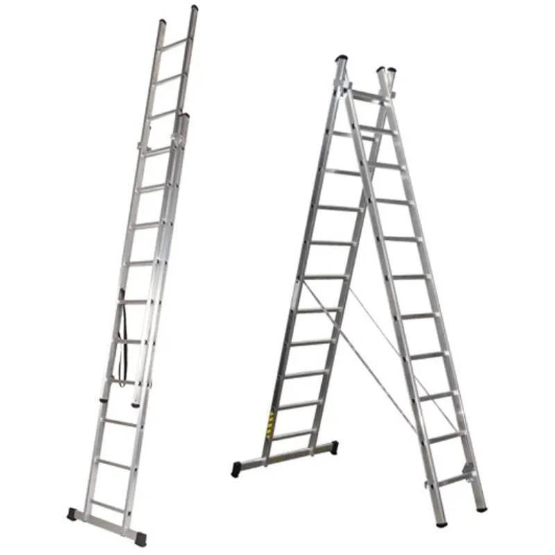 Echelle double en aluminium 2x3m LITAN