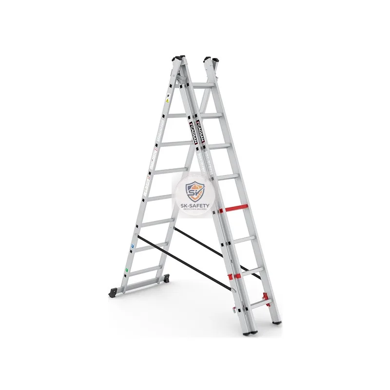 Echelle transformable 3 plans aluminium TRIOMAX