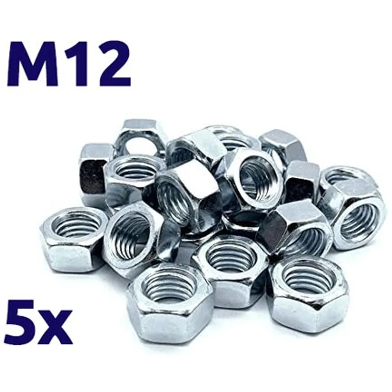 Pack de 5 écrous galvanisés M12 TOROZER