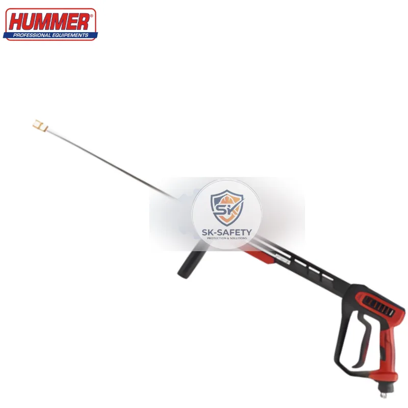Pistolet de Lavage Haute Pression Hummer Rouge Professionnel 350 BAR - Raccord Rotatif