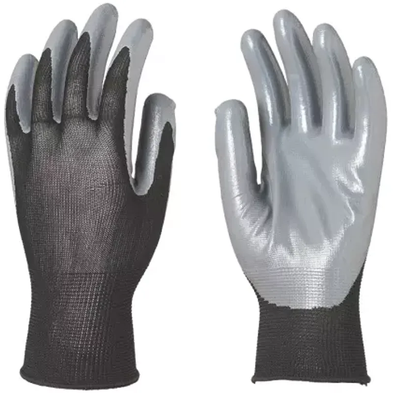 Gant En Polyestere, Paume Revetu En Nitrile