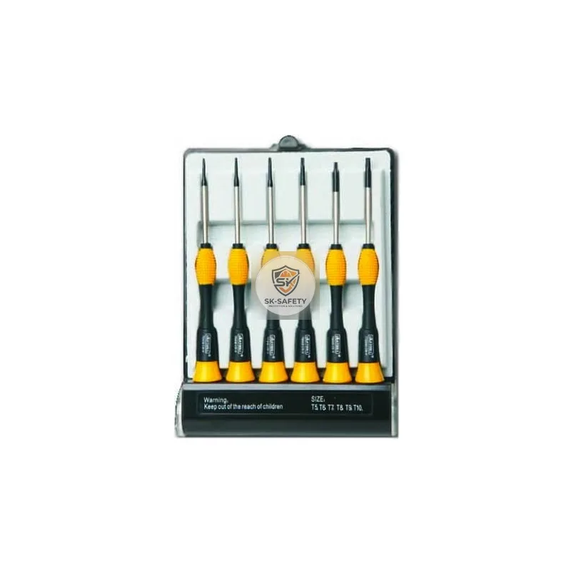 Jeu de 6 tournevis TORX (T5..T10)