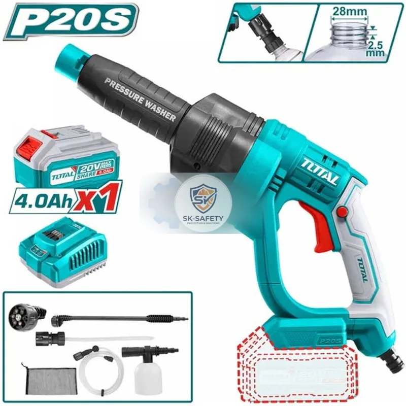 NETTOYEUR À HAUTE PRESSION TOTAL Li-ion 20 V  TOTAL