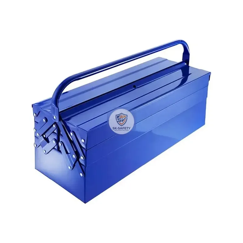 Boite à outils métallique bleu 7045