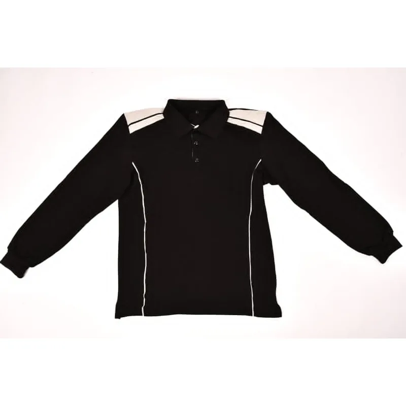 Polo de travail manches longues noir