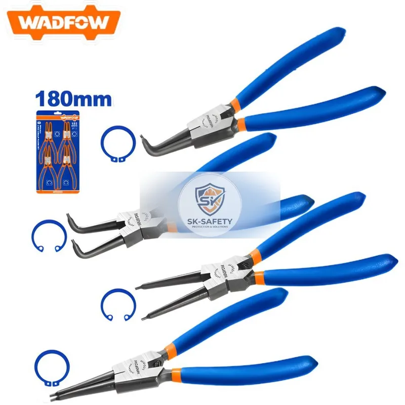 Jeu de 4 pinces à circlips 180 mm WADFOW - WPS26045