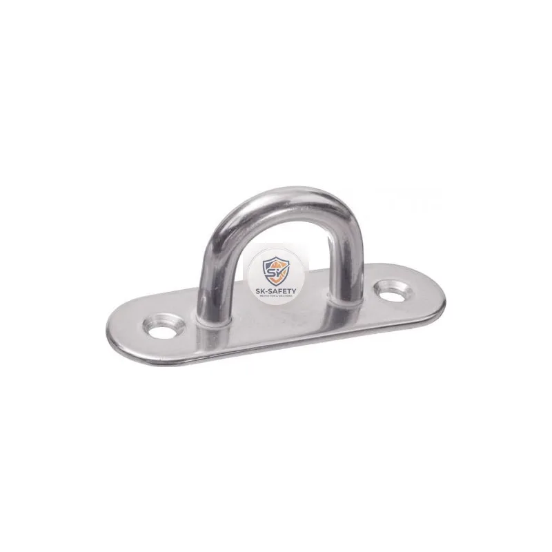 Pontet sur platine oblong embouti & soudé Inox A2