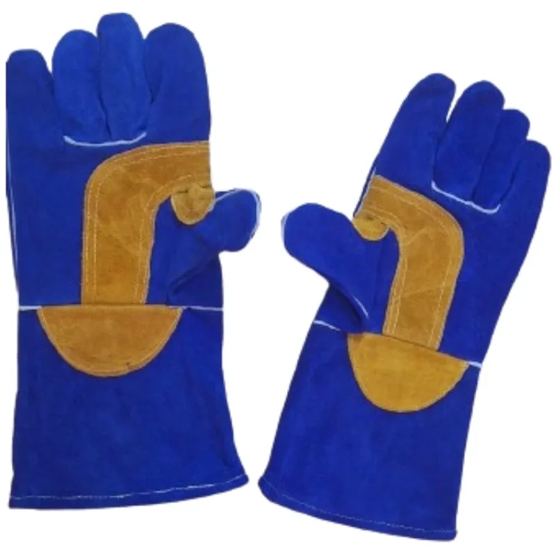 Gant Soudeur Bleu Croute De Bovin